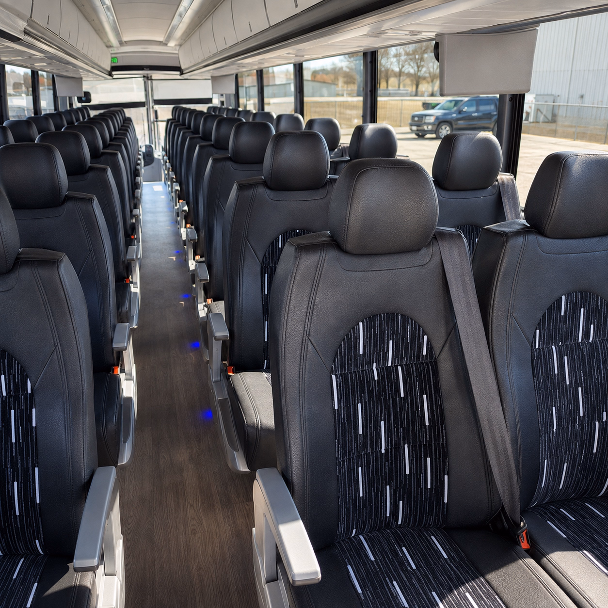new rochelle charter bus interior