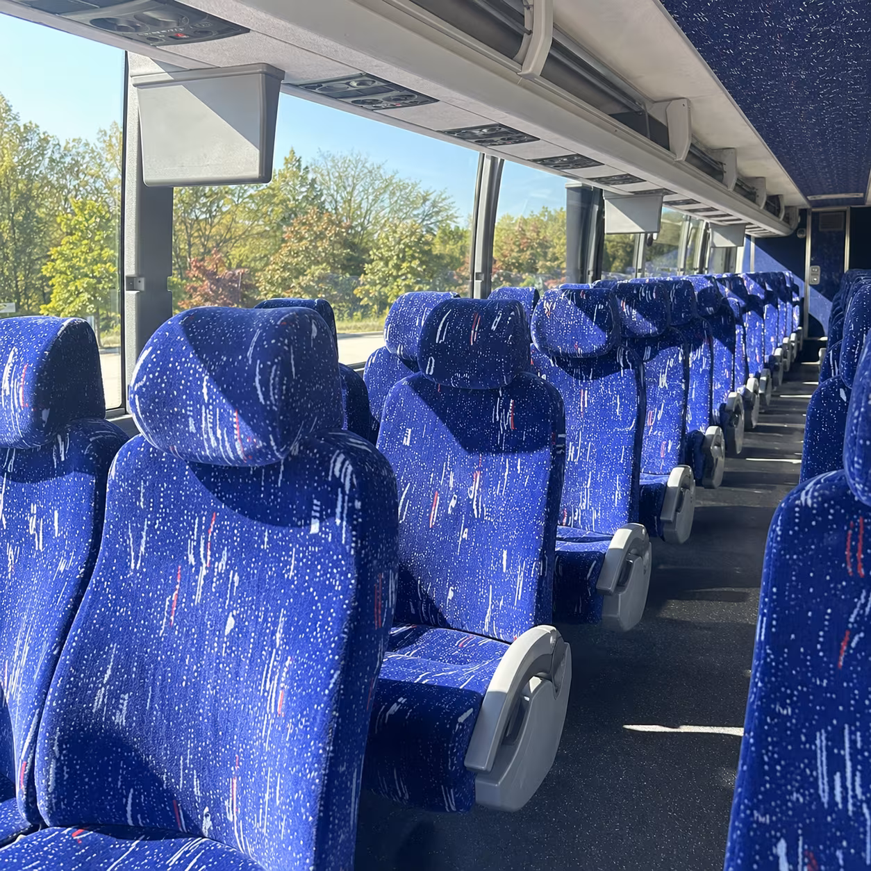 new rochelle charter bus rental interior